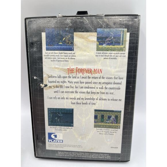 Chakan: The Forever Man Sega Genesis Cartridge And Box - Picture 2 of 10